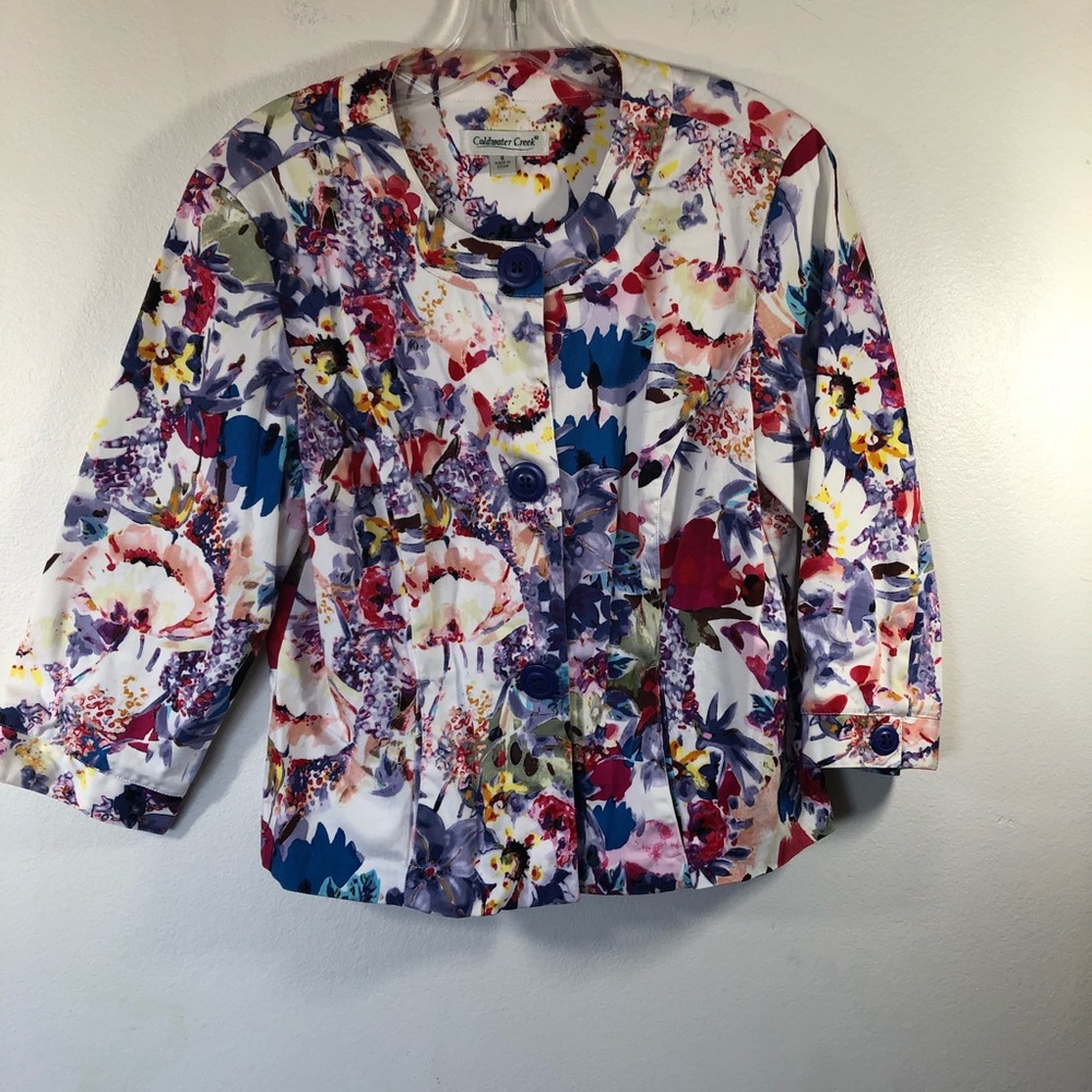 Coldwater Creek Womens SZ 8 Blazer Jacket career